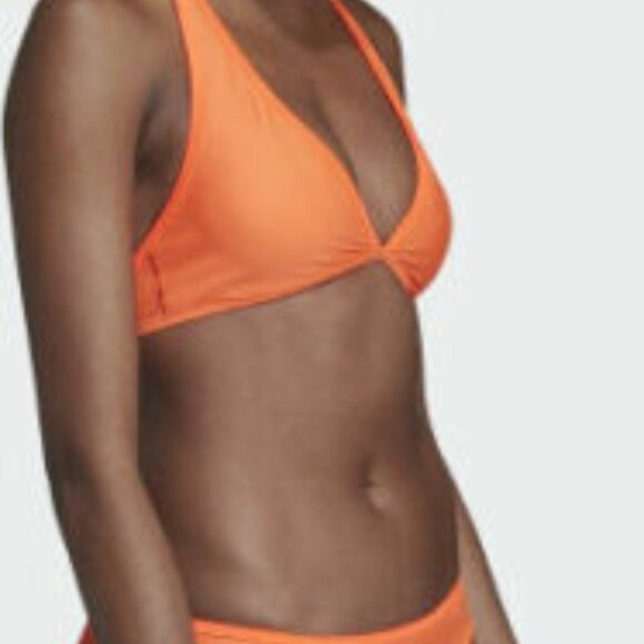 Adidas Beach Wear 3 Stripe No-Hip 2-Piece Bikini Swimsuit DY6375 Size 14 - Picture 2 of 6